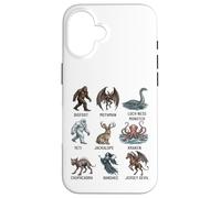 Cryptids Chart Cryptid Folklore Mythical Creatures Case for iPhone 16