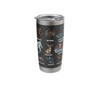 Cryptids Chart Cryptid Folklore Mythical Creatures Stainless Steel Insulated Tumbler