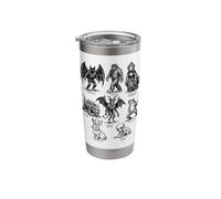 Cryptids Vintage Illustration Cryptozoology Art Stainless Steel Insulated Tumbler