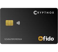 Cryptnox FIDO2 Security Key Card, Two Factor Authentication (2FA) NFC Security Key FIDO 2.1 Level 1 Certified, Passwordless Login & 2FA Via NFC Or Contact, Works with Windows, Mac, iOS, Android