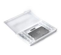 Crypto Bitcoin Wallet Seed Phrase Storage Plate 24 Word Fireproof Steel Metal Trade Rush, Silver