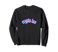 Crypto Bro Minimalist Crypto Bitcoin Blockchain Design Sweatshirt