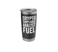Crypto Compliance Analyst Fuel Funny Blockchain Coffee Lover Stainless Steel Insulated Tumbler