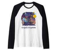 Crypto Cryptid Mothman Chupacabra Funny Raglan Baseball Tee
