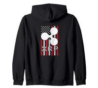 Crypto Currency XRP Ripple Internet Money American Flag Zip Hoodie