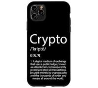 Crypto Definition Cryptocurrency Blockchain Crypto Bitcoin Case for iPhone 11 Pro Max
