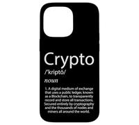 Crypto Definition Cryptocurrency Blockchain Crypto Bitcoin Case for iPhone 14 Pro Max