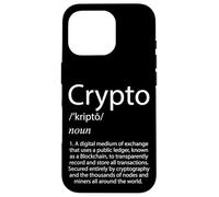 Crypto Definition Cryptocurrency Blockchain Crypto Bitcoin Case for iPhone 16 Pro
