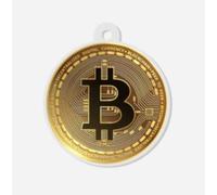Crypto-Fosho - Bitcoin Logo Keychain - 2" by 2" Crypto BTC Gear, Perfect for Your Keys, Backpack, Jacket or More to Show Your Support