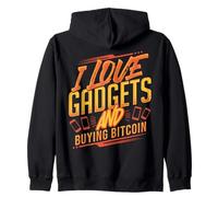 Crypto Investor Bitcoin Fan Tech Geek Gadgets Lover Life Zip Hoodie