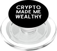 Crypto Made Me Wealthy Cryptocurrency Trading Blockchain PopSockets PopGrip for MagSafe