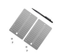 Crypto Seed Phrase Storage Steel Cards x2 - Cold Storage Backup for Bitcoin & Crypto - BIP39 Compatible Hardware Wallet Seed Plates - Stainless Steel with Engraving Pen Included