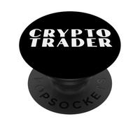 Crypto Trader Cryptocurrency Blockchain Crypto Coin Trading PopSockets Adhesive PopGrip