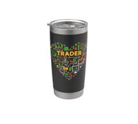 Crypto Trader Heart I Love Cryptocurrency Trading Traders Stainless Steel Insulated Tumbler
