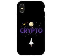Cryptocurrency Space Rocket Crypto Go Up Only In Crypto Case for iPhone X/XS