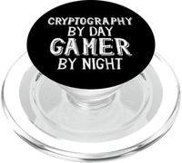 Cryptography By Day Gamer By Night Costumes For Cryptography PopSockets PopGrip for MagSafe