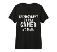 Cryptography by Day Gamer by Night Costumes for Cryptography Premium T-Shirt