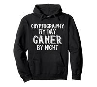 Cryptography By Day Gamer By Night Costumes For Cryptography Pullover Hoodie