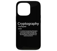 Cryptography Definition Encryption Bitcoin Cryptographic Key Case for iPhone 13 Pro