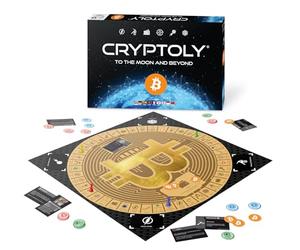 CRYPTOLY - The Bitcoin Strategy Game for the Whole Family - No Crypto Pre-knowledge Required - English Language Version - 2-6 Players from 8 Years - Board Game for Children and Adults - Board Game