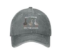 Cryptomancy Women's Silly Goose On The Loose Dad Hat, Gray, One Size