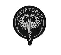 Cryptopsy Death Metal Band Patch Badge Embroidered Iron on Applique Souvenir Accessory