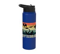 Cryptozoology Cryptid Monsters Folk Creature Cryptid Vintage Stainless Steel Insulated Water Bottle