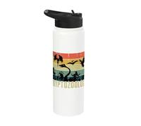 Cryptozoology Cryptid Monsters Folk Creature Cryptid Vintage Stainless Steel Insulated Water Bottle
