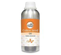 Crysalis Cotton Seed Oil | Pure & Natural Undiluted Cold Pressed Carrier Oil - 1000ml/1 L