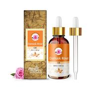 Crysalis Damask Rose Steam Distilled 100% Pure & Natural Essential Oil Uncut Undiluted, Organic Standard for Skin & Hair Care, Enhance Skin Texture, Minimizes fine Lines & Wrinkles- 50ML with Dropper