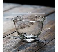 Crysdaralovebi Japanese Style Glass Teapot Heat-Resistant Transparent Tea Pitcher Creative Fair Mug Cha Hai Gongdao Teacup Kung Fu Drinkware (Clear)