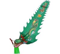 CRYSEU Dragon Dance Ribbons For Fun, Dragon Dance Ribbons For Daily Exercise, Traditional Adult Ribbon Throwing Streamers(Green,10m)