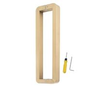 CRYSEU Push Pull Door Handle Gold, Stainless Steel Square Door Pull Handle Replacement, Double Sided Glass Door Hardware(182.5cm(71 7/8"))