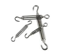 CRYSEU Turnbuckle Wire Tensioner, 1Pcs M4 M5 M6 M8 M10 Adjust Chain Rigging Hooks & Eye Turnbuckle Wire Rope Tension(Oo Type,M20 (1Pcs))