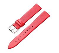 CRYSEU Watch Straps, Thin Flat Grain Women Genuine Leather Watch Strap