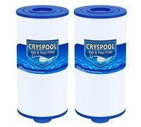 Cryspool® 05004 Filter Compatible with 5CH-45, FC-2401, PFF50P4, Baleen AK-90108, PFF50-PAD4, PFF50P, 45 Sq. Ft Spa Filter Cartridge, 2 Pack