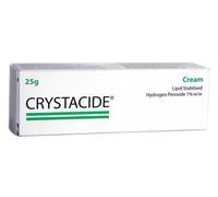 CRYSTACIDE CREAM LIPID STABILISED HYDROGEN PEROXIDE 1% W/W - 25 G