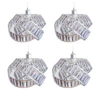 Crystal 3 Tier Interlocking Lamp Shade 31cm Assorted Colours