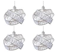 Crystal 3 Tier Interlocking Lamp Shade 31cm Assorted Colours