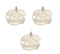 Crystal 3 Tier Interlocking Lamp Shade 31cm Assorted Colours