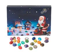 Crystal Advent Calendar 2025, 24 Days Natural Crystals Minerals Fossils Calendars GemstonesChristmas Countdown Calendar, Crystal Christmas Pendant For Kids Girls Boys Women Men Adult
