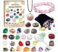 Crystal Advent Calendar 2025-24 Days of Stunning Surprises to Make Your Holiday Sparkle，Advent calendars for kids Scientific Xmas Gift for Girls & Boys & Geology Enthusiasts