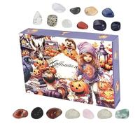 Crystal Advent Calendar 2025 - Innovative 24 Day Countdown Calendar Gemstone | Exquisite Crystals Minerals Fossils Calendars Gemstone | Gemstone Advent Calendar for Hall0ween, Geology Enthusiasts