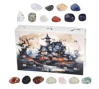 Crystal Advent Calendar 2025 - Innovative 24 Day Countdown Calendar Gemstone | Exquisite Crystals Minerals Fossils Calendars Gemstone | Gemstone Advent Calendar for Hall0ween, Geology Enthusiasts
