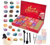 Crystal Advent Calendars 2025, 24pcs Gem Digging Kits For Kids, Gemstones Christmas Countdown Calendar 2025, Rock Collection Gift For Boys Girls