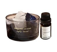 Crystal Aromatherapy, Long Lasting Aroma Crystal Stone Diffuser & Oil Set, Gemstone crystals Aroma Diffuser, Fireless Natural Oil For Purify The Air, Deodorize, Refresh, Relax Your Mood