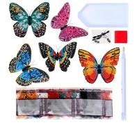 CRYSTAL ART® 3D Butterfly Set of 5 Decorations Kit