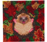 CRYSTAL ART Autumn Hedgehog Canvas Kit 30x30cm