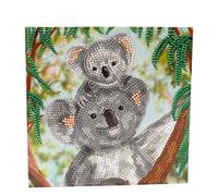 CRYSTAL ART Baby Koala 18x18cm Card