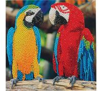 CRYSTAL ART CCK-A76: Parrot Friends 18x18cm Card